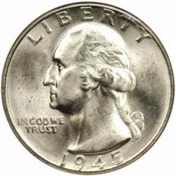 1945-S Washington Quarter. MS67 (NGC)