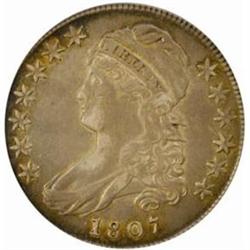 1807 Cap Bust 50C Large Stars 50/20 EF45 PCGS CAC