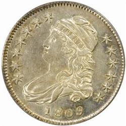 1809 Capped Bust 50C. O-104. Rarity-5-. AU53 PCGS