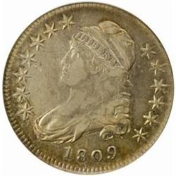 1809 Capped Bust 50C. O-110. Rarity-4. EF45 (NGC)