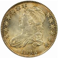 1823 Capped Bust 50C. O-106a. Rarity-2. MS63 PCGS