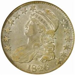 1826 Capped Bust 50C. O-114. Rarity-4. AU53 (NGC)