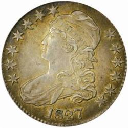 1827 Cap Bust 50C. Square Base 2. AU55 (PCGS)