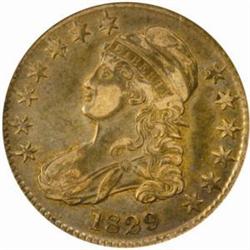 1829 Capped Bust 50C. O-104. Rarity-3. EF45 (NGC)