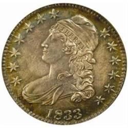 1833 Capped Bust 50C. O-108. Rarity-1. MS64 (NGC)