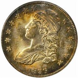 1836 Cap Bust 50C. Lettered Edge. Rarity-2. MS64