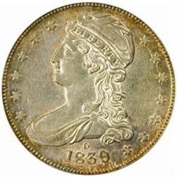 1839-O Capped Bust 50C. Reeded Edge. AU58 (PCGS)