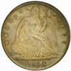 Image 1 : 1858 Seated Liberty 50C. WB-107. Recut Date.