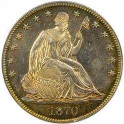 1870 Seated Liberty 50C. PR64 (PCGS)