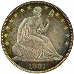 1881 Seated Liberty 50C. PR64 (PCGS)