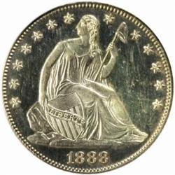 1888 Seated Liberty 50C. PR63CAM (PCGS)