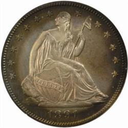 1891 Seated Liberty 50C. PR66 (NGC)