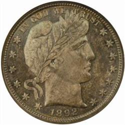 1892 Barber 50C. MS66 (NGC)