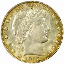 1915-S Barber 50C. MS63 (PCGS)