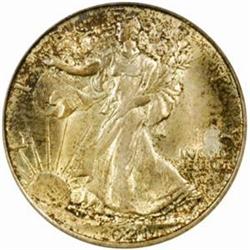 1921-D Walking Liberty 50C. MS64 (PCGS)