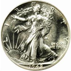 1942 Walking Liberty 50C. PR67 (PCGS)