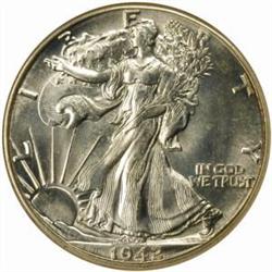 1942-D Walking Liberty 50C. MS67 (NGC)