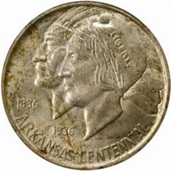 1939-S Arkansas Centennial. MS66 (PCGS)