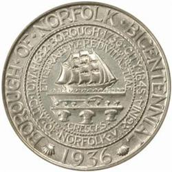 1936 Norfolk Bicentennial. MS66 (PCGS)