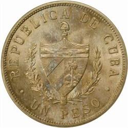 Cuba. First Republic (1902-1962) Silver Peso 1934