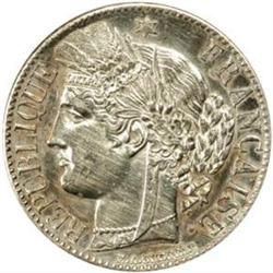 France. Silver Pattern Franc Mule. Undated