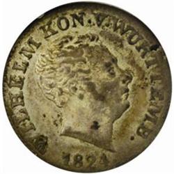 German States. Wilhelm I. Silver 3 Kreuzer