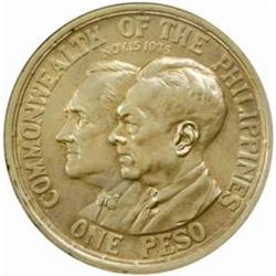 Philippines. Lot of (2) Silver Pesos. 1908-1936.