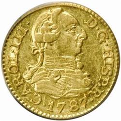 Spain. Carlos III. Gold 1/2 Escudo. 1787-M DV.