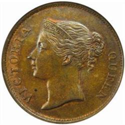 Straits Settlements. Victoria. Copper Cent. 1862.