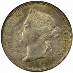 Straits Settlements. Victoria Silver 50C. 1887