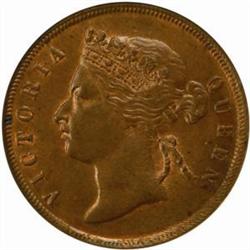 Straits Settlements. Victoria. Bronze Cent. 1890.