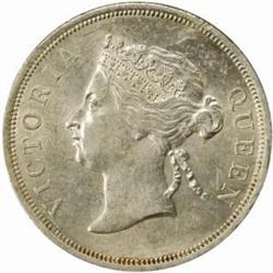 Straits Settlements. Victoria Silver 50C 1893