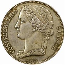 Switzerland. Silver Pattern Essai 5 Francs