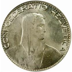 Switzerland. Confederation Silver 5 Francs