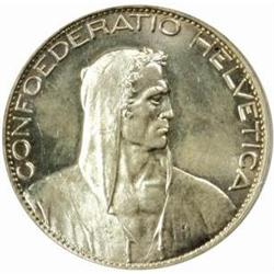Switzerland. Confederation. Silver 5 Francs.