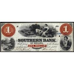 Bainbridge, GA. March 1, 1858. $1. VF 30.