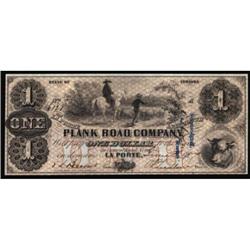 La Porte, IN. June 3, 1857. $1. Gem UNC66.