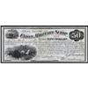 Image 1 : Topeka, KS. Union Military Scrip June 1, 1867 $50