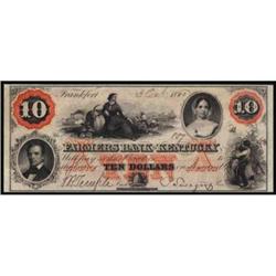 Frankfort, KY. The Farmers Bank of Kentucky. $10