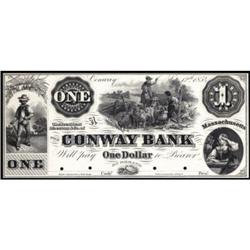 Conway, MA. The Conway Bank. Sep. 12, 1854.