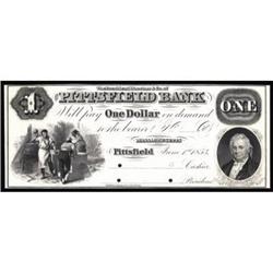 Pittsfield, MA. The Pittsfield Bank. PR$1.