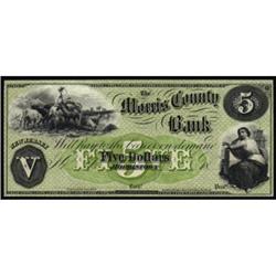 Morristown, NJ. The Morris County Bank. $5.