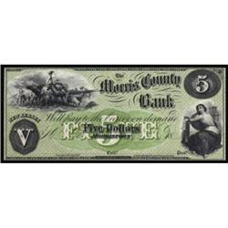 Morristown, NJ. The Morris County Bank. $5.