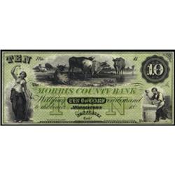 Morristown, NJ. The Morris County Bank. $10.