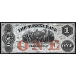 Newton, NJ. The Sussex Bank. $1. CH UNC64EPQ