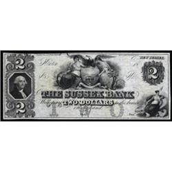 Newton, NJ. The Sussex Bank $2. CH UNC64EPQ
