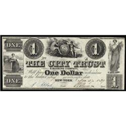 New York, NY. The City Trust & Banking Company $1