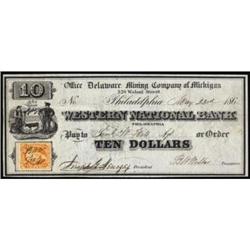 Philadelphia, PA. Western National Bank $10. VF25