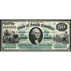 Columbia, SC. March 2, 1872. $50. Gem UNC65EPQ