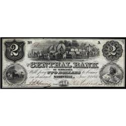 Nashville, TN. The Central Bank of Tennessee. $2